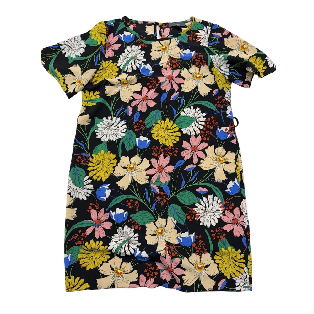 Primark Floral Shift‎ Dress Dark Goth Floral Whimsigoth Romanticcore Medium 10